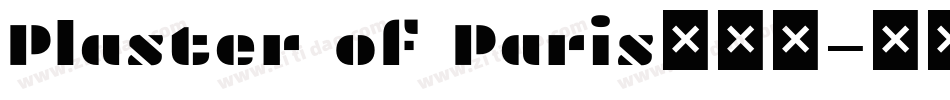 Plaster of Paris手机版字体转换